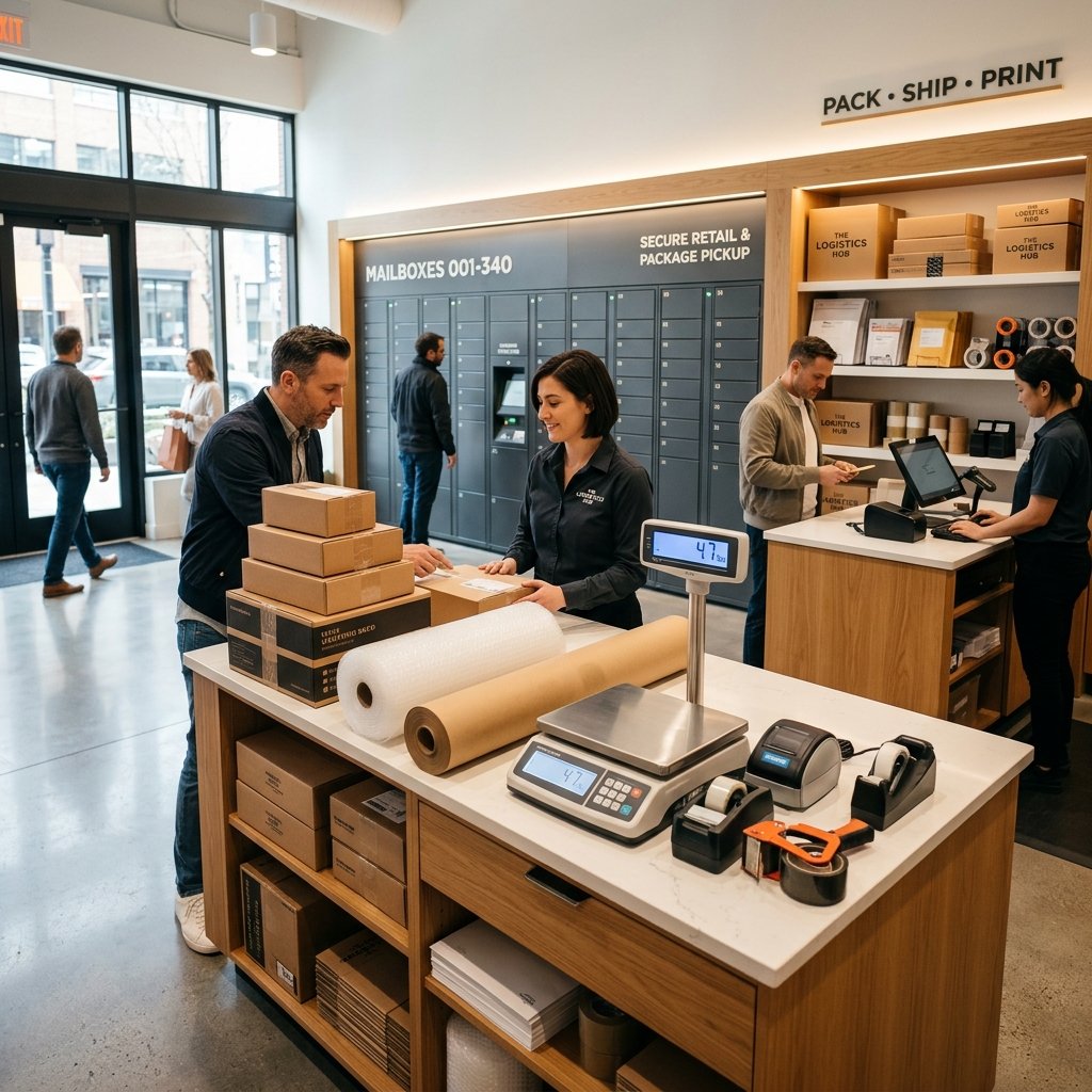 UPS Store Packing Counter